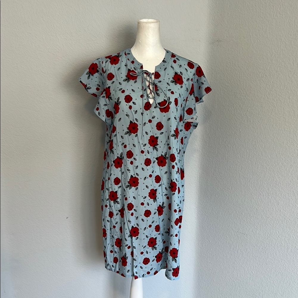 NWT Knot Sisters Aria Blue Floral Dress Size Small